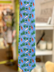100% Silk Tie "Koi Pond"