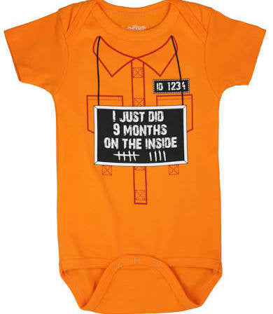 Inmate Onesie 0-6 months