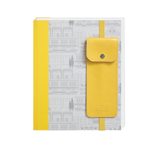 Mini Modern Notebook with Pen Pouch