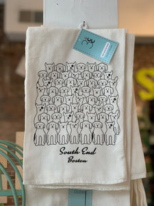South End Kitchen Towel Dogs