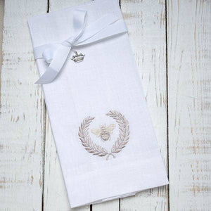 Linen Embroidered Hand Towel
